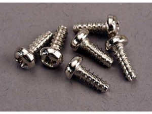 Traxxas Screws, 3x8mm roundhead self-tapping (6 pcs)
