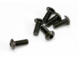 Traxxas Screws, 4x10mm button-head machine (hex drive) (6 pcs)
