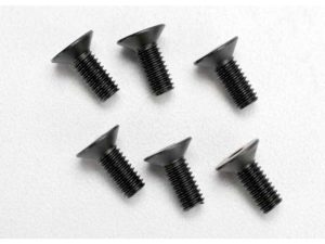 Traxxas Screws, 4x10mm countersunk machine (hex drive) (6 pcs)