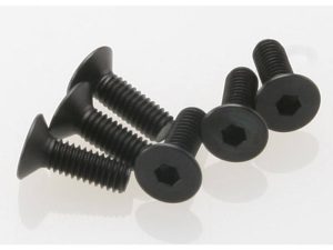 Traxxas Screws, 4x12mm countersunk machine (hex drive) (6 pcs)