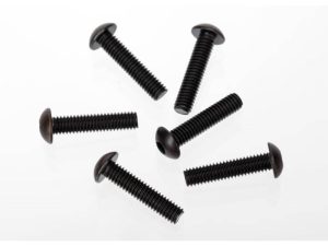 Traxxas Screws, 4x18mm button-head machine (hex drive) (6 pcs)