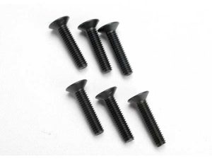 Traxxas Screws, 4x18mm countersunk machine (hex drive) (6 pcs)