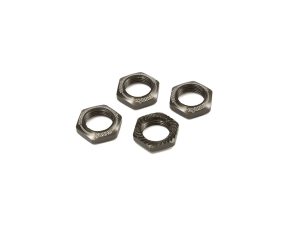 KYOSHO Serrated Wheel Nuts Kyosho Inferno 1:8 (4) Gun Metal