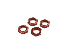 KYOSHO Serrated Wheel Nuts Kyosho Inferno 1:8 (4) Red