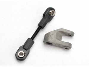 Traxxas Servo horn, steering / linkage, steering (3x30 threaded rod) / rod ends (2 pcs) / hollow balls (2 pcs)