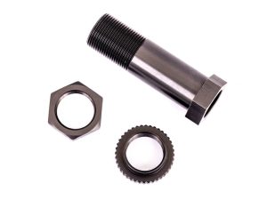 Traxxas Servo saver post / adjuster nut / locknut (Dark Titanium-anodised, 6061-T6 aluminium) (1pc)