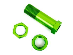 Traxxas Servo saver post / adjuster nut / locknut (Green-anodised, 6061-T6 aluminium) (1pc)