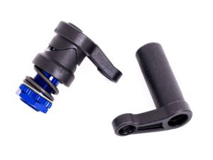 Traxxas Servo saver / servo saver spring / servo horn, steering (assembled)