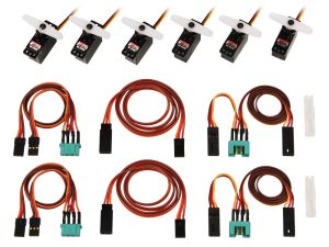 Multiplex Servo Set with cablesM6/UNI FUNRAY (complete)