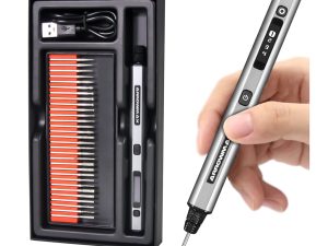 Arrowmax SGS Electric Engraving Pen With 30 Bits (Grey)