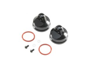 Losi Shock Cap, Aluminum, Black (2): LST/2, LST 3XL-E