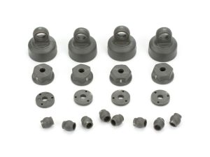 ECX Shock Cap, Piston, Pivot Ball Set: All ECX 1/10 2WD
