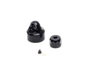Losi Shock Cap Set, Aluminum, Black: PM-MX/SM