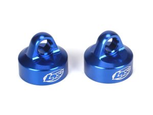Losi Shock Caps, Blue (2): 5IVE-T, MINI WRC