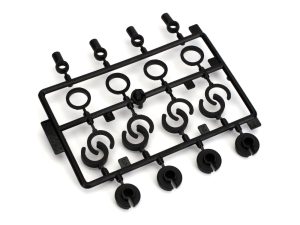ECX Shock End, Spring Cup, Spring Clip Set: All ECX 1/10 2WD