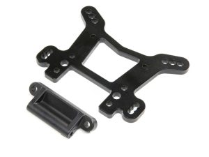 Shock Tower Front, Aluminum Black: DBXL-E/DBXL 2.0