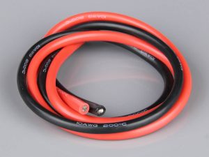 Radient Silicone Wire, 10AWG 2ft / 0.6m Red-Black