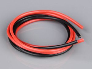 Radient Silicone Wire, 16AWG, 252 Strand, 2ft / 0.6m Red-Black