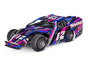 Traxxas Slash Modified BL-2S 1:10 2WD RTR Dirt Oval Racer, Pink (+ TQ 2-ch, BL-2S, 3300kV, 2S LiPo, USB-C Charger)