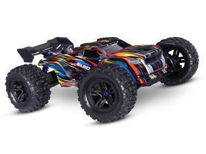 Traxxas Sledge Belted 1:8 4WD RTR Brushless Electric Monster Truck, Blue (+ TQi 2-ch, TSM, VXL-6S, Belted, Clipless Body)