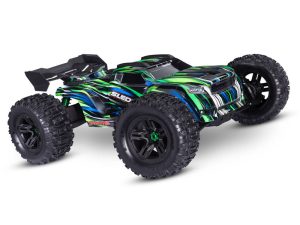 Traxxas Sledge Belted 1:8 4WD RTR Brushless Electric Monster Truck, Green (+ TQi 2-ch, TSM, VXL-6S, Belted, Clipless Body)