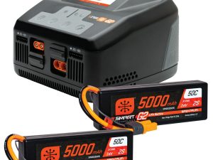 Spektrum Smart Powerstage 4S Surface Bundle: (2) G2 5000mAh 2S LiPo I