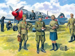 ICM Soviet Air Force Pilots and Ground Personnel 7 Figures (1943-1945)