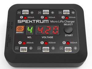 Spektrum Spektrum Micro 6 Port DC/USB 1S LiPo Charger