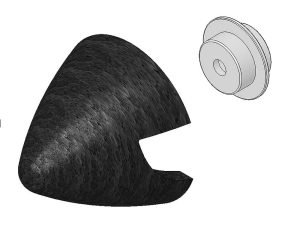 Multiplex Spinner Elapor Black 62mm Incl. Support