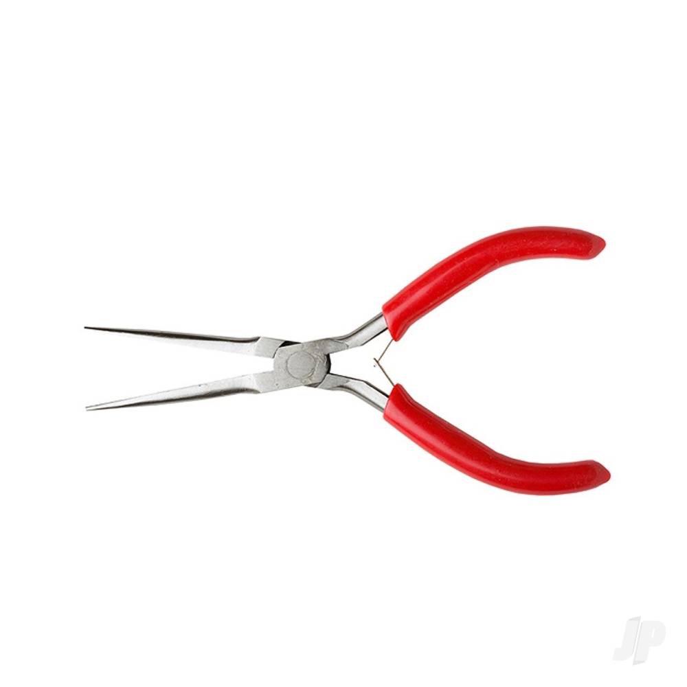 Excel Spring Loaded Soft Grip Plier 5in, Needle Nose (Carded)