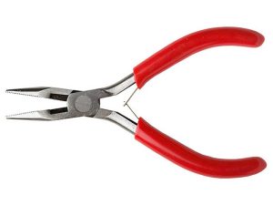 Excel Spring Loaded Soft Grip Plier 5in, Needle Nose with Side Cutter (Carded)