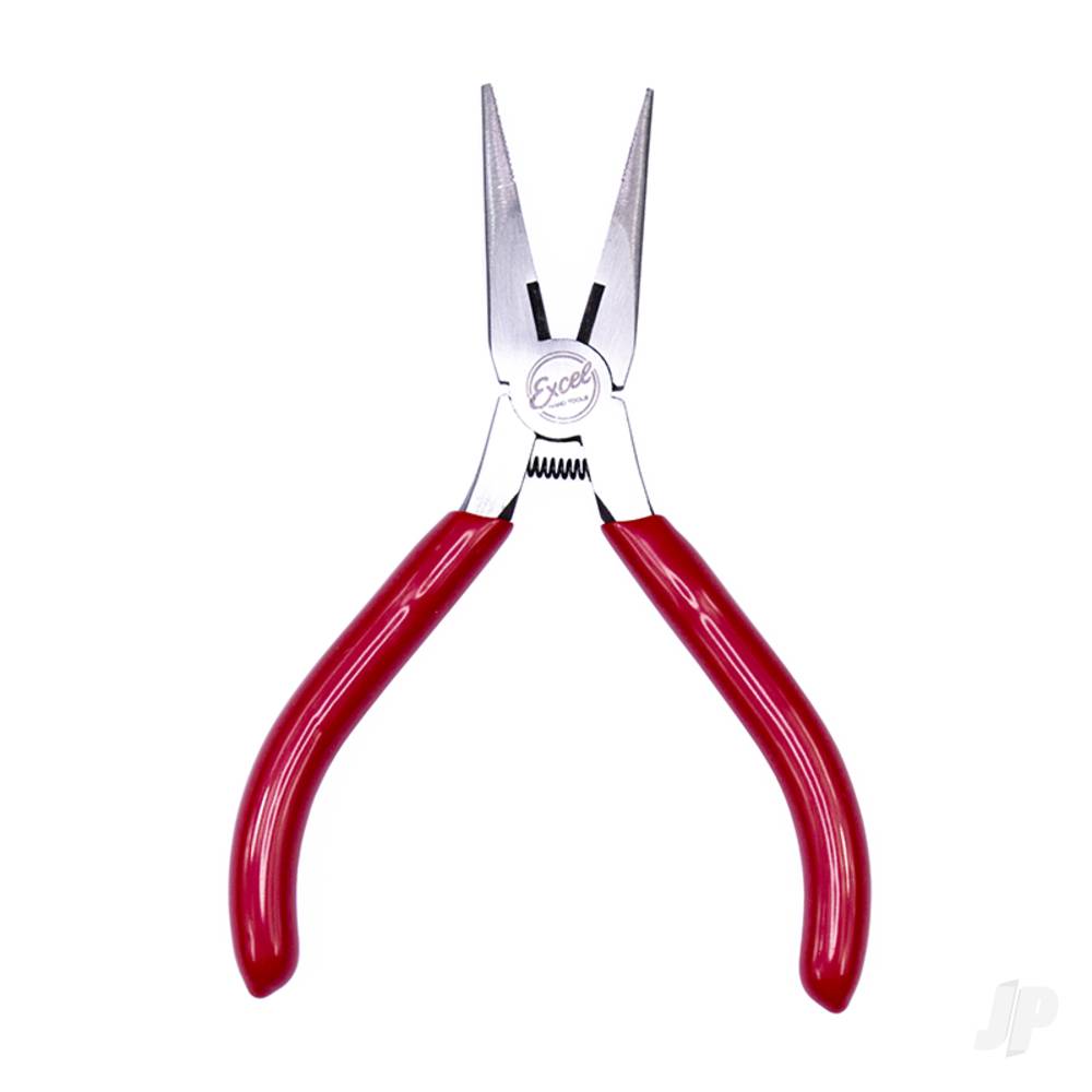 Excel Spring Loaded Soft Grip Plier 5in, Needle Nose with Side Cutter (Carded) - Image 2