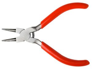Excel Spring Loaded Soft Grip Plier 5in, Round Nose (Carded)