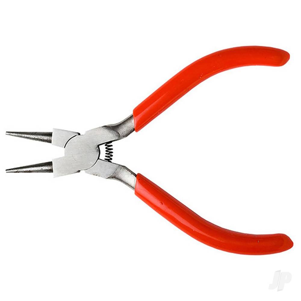 Excel Spring Loaded Soft Grip Plier 5in, Round Nose (Carded)