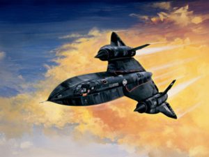 Italeri SR-71 BLACKBIRD with DRONE