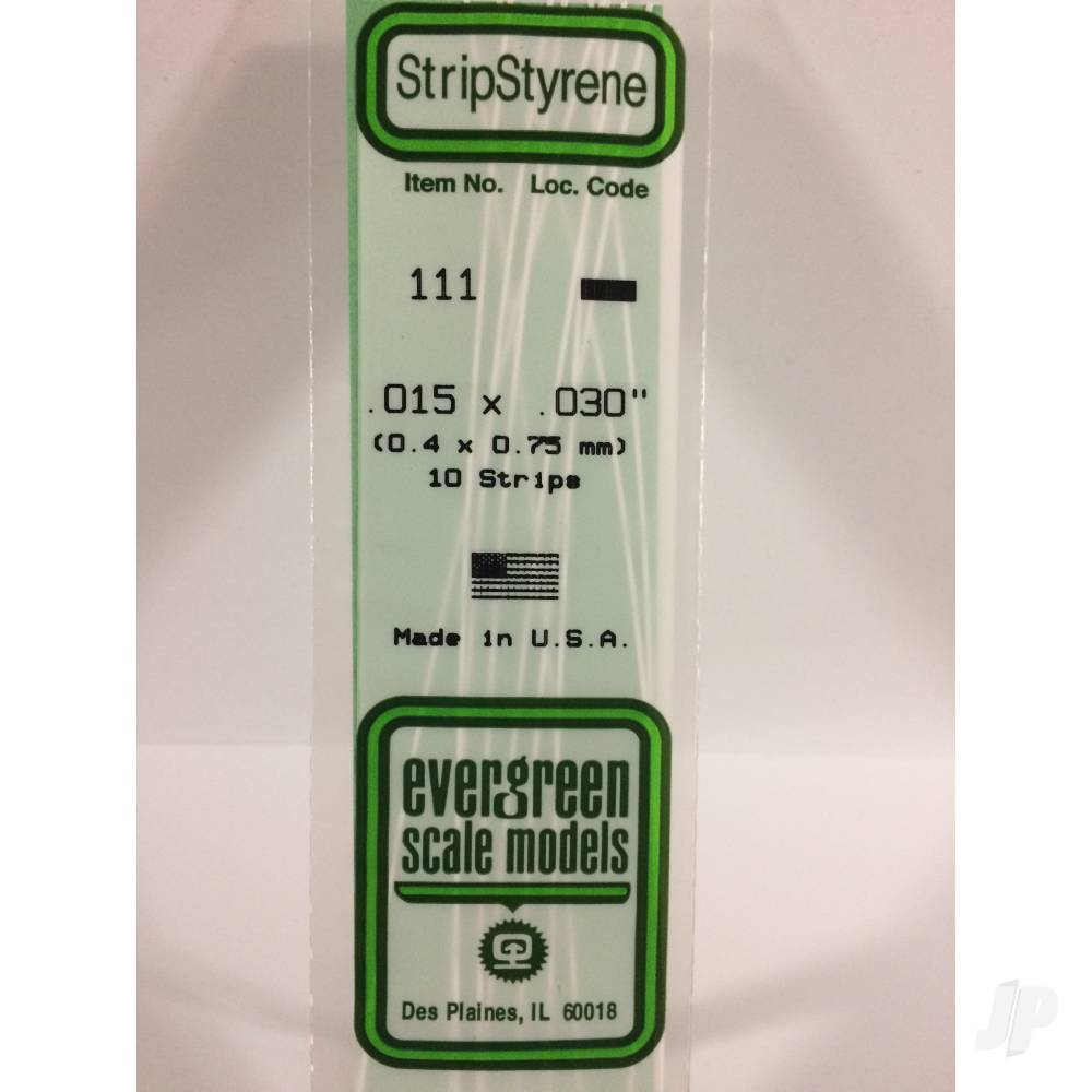 Evergreen Strip, 350 x 0.4 x 0.8mm (14 x .015in x .030in) (10 per pack) - Image 2