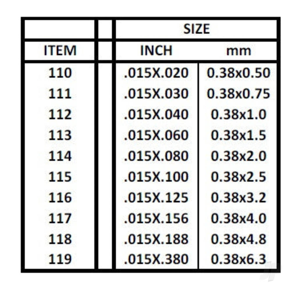 Evergreen Strip, 350 x 0.4 x 1.0mm (14 x .015 x .040in) (100 per pack) - Image 5