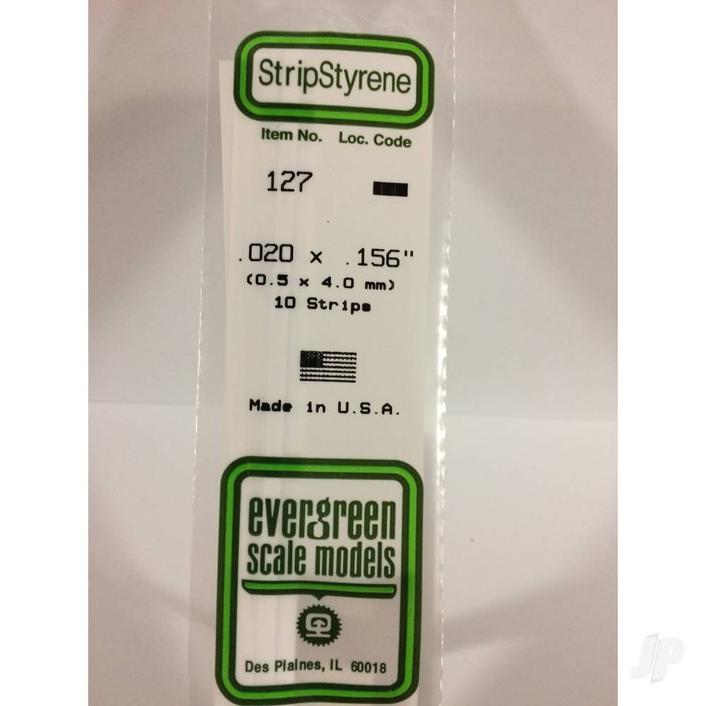 Evergreen Strip, 350 x 0.5 x 4.0mm (14 x .020 x .156in) (10 per pack) - Image 2