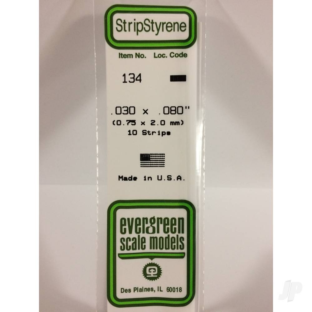 Evergreen Strip, 350 x 0.8 x 2.0mm (14 x .030 x .080in) (10 per pack) - Image 2
