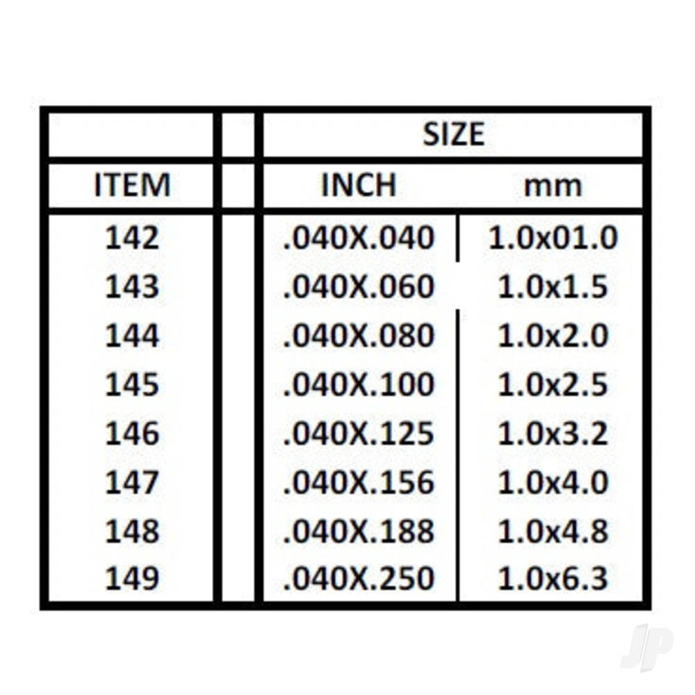 Evergreen Strip, 350 x 1.0 x 1.5mm (14 x .040 x .060in) (10 per pack) - Image 5