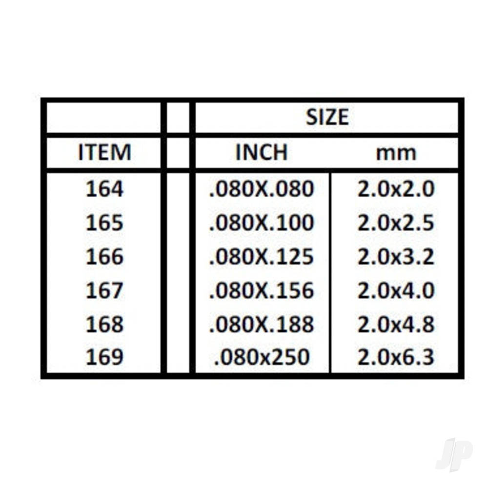 Evergreen Strip, 350 x 2.0 x 4.8mm (14 x .080 x .188in) (40 per pack) - Image 5
