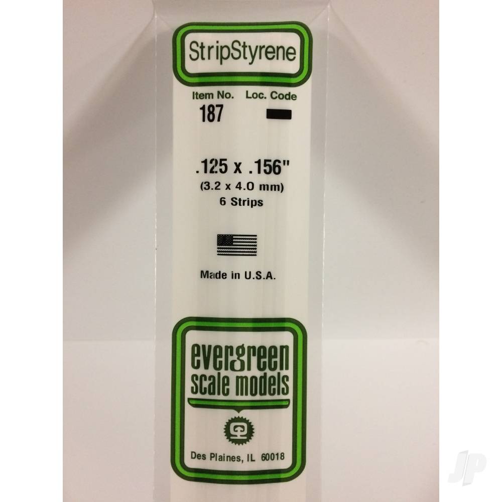 Evergreen Strip, 350 x 3.2 x 4.0mm (14 x .125 x .156in) (100 per pack) - Image 2