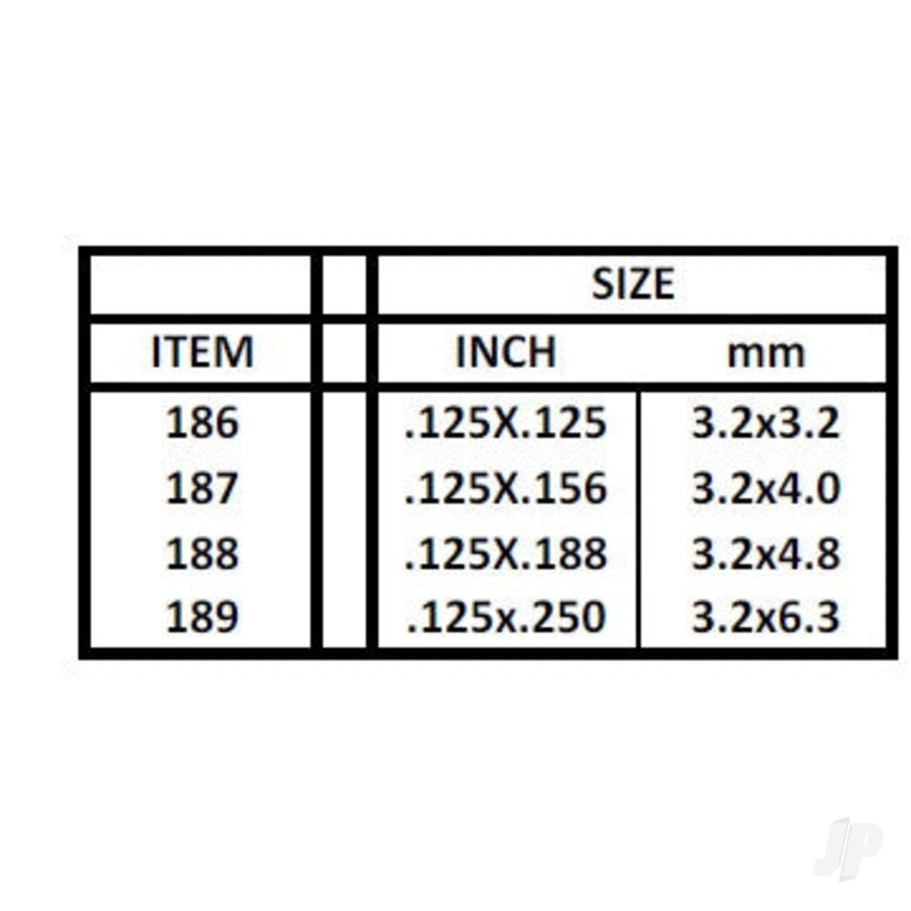 Evergreen Strip, 350 x 3.2 x 4.0mm (14 x .125 x .156in) (100 per pack) - Image 5