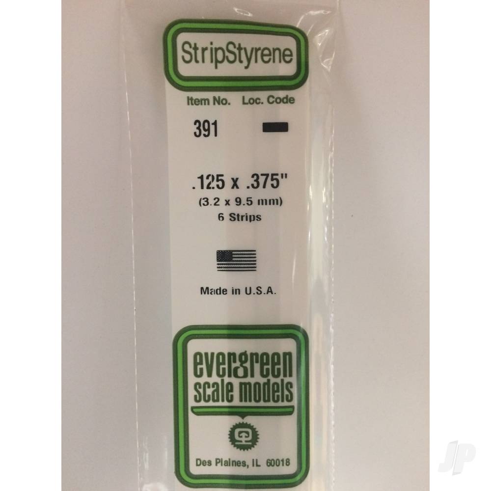Evergreen Strip, 600 x 3.2 x 9.5mm (24 x .125 x .375in) (50 per pack) - Image 2