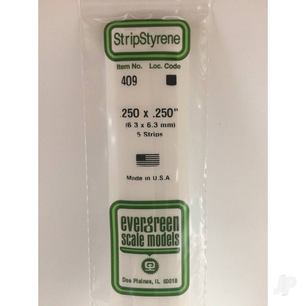 Evergreen Strip, 600 x 6.3 x 6.3mm (24 x .250 x .250in) (5 per pack) - Image 2