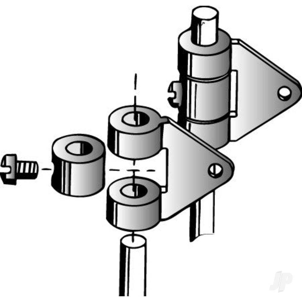 Dubro Strip Aileron Horn Connectors (2 pcs per package) - Image 2