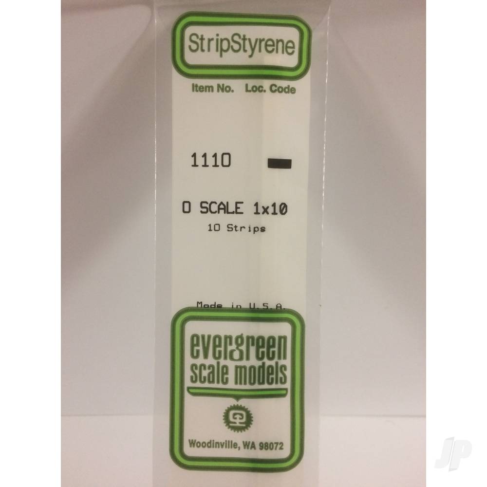 Evergreen Strip O-Scale, (1x10), 350 x 0.5 x 5.3mm (14 x .020 x .208in) (10 per pack) - Image 2