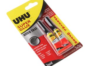 UHU Super Glue Ultra Fast Liquid Twin 2x3g