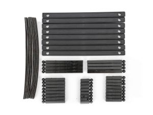 Traxxas Support posts, boat trailer (17mm (8), 30mm (8), 37mm (8), 65mm (4), 70mm (4)) / bunk boards (8)