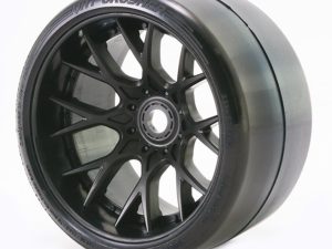 SWEEP VHT CRUSHER SLICK BELTED TYRE BLACK 17MM WHEEL 1/2 OFFS